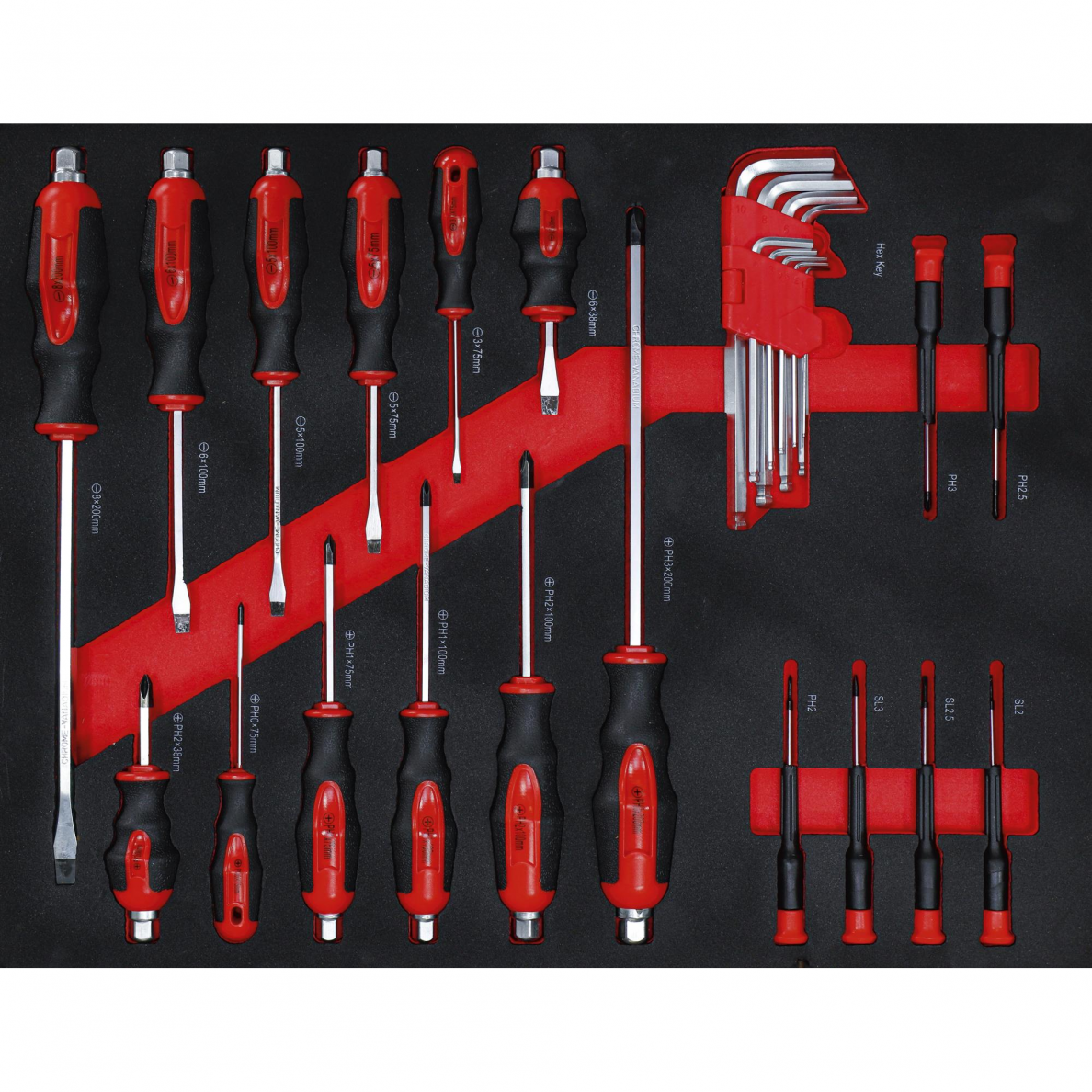 Įrankių spintelė ant ratukų BGS-technic, 6 stalčiai, 1 šoninės durys, 158 įrankiai 3 Įrankių spintelė ant ratukų BGS-technic, 6 stalčiai, 1 šoninės durys, 158 įrankiai 3