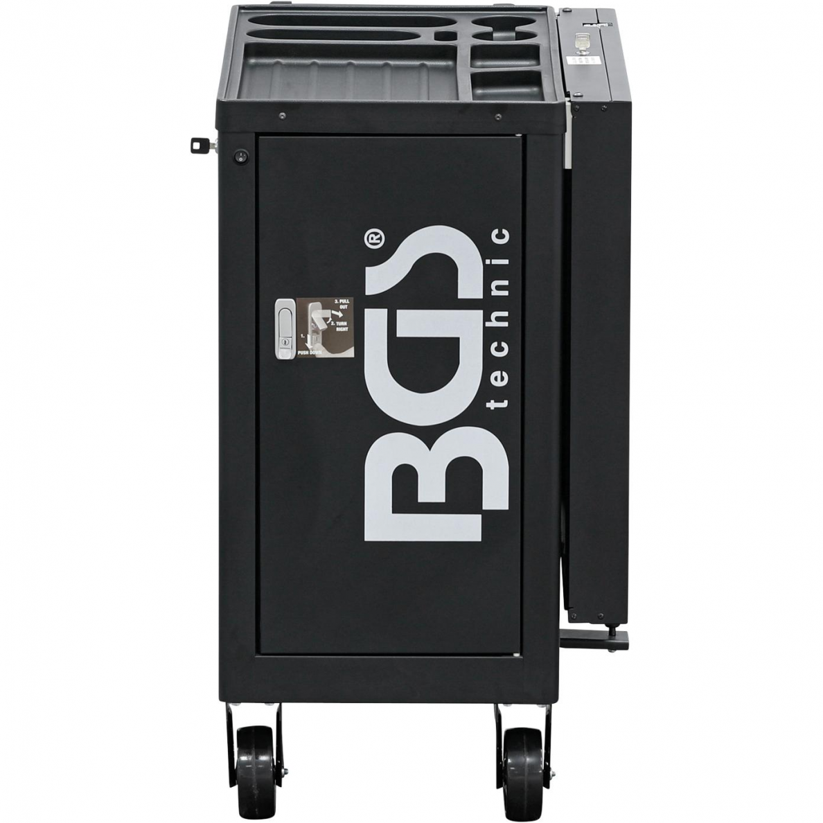 Įrankių spintelė BGS-technic, 8 stalčiai, be įrankių, bluetooth, USB, antena, LED 10 Įrankių spintelė BGS-technic, 8 stalčiai, be įrankių, bluetooth, USB, antena, LED 10