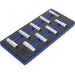 Įrankių dėklas 1/3: Galvutės šešiakampės | 12,5 mm (1/2") | 10 - 24 mm | Ilgos | 9 vnt. (4057)