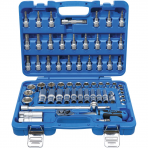 Įrankių ir galvučių komplektas BGS-technic, 10 mm (3/8"), coliniai dydžiai, 61 vnt.