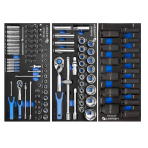 Įrankių vežimėlis 7 stalčių su 198 įrankiais Įrankių vežimėlis 7 stalčių su 198 įrankiais