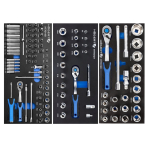 Įrankių vežimėlis 7 stalčių su 596 įrankiais Įrankių vežimėlis 7 stalčių su 596 įrankiais