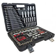 Įrankių rinkinys | Cr-V | 72z | 6.3 mm (1/4") / 10 mm (3/8") / 12,5 mm (1/2") | 216 vnt. (SK216)