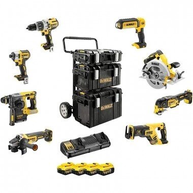 Įrankių rinkinys DeWalt DCK853P4-QW, 18 V, 4x5.0 Ah Įrankių rinkinys DeWalt DCK853P4-QW, 18 V, 4x5.0 Ah