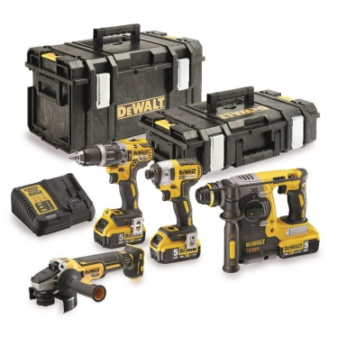 Įrankių rinkinys DeWalt DCK422P3-QW (DCG405 + DCH273 + DCD796 + DCF887), 18 V, 3x5.0 Ah Įrankių rinkinys DeWalt DCK422P3-QW (DCG405 + DCH273 + DCD796 + DCF887), 18 V, 3x5.0 Ah