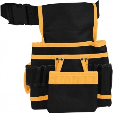 Įrankių diržas su dviem slankiojančiomis mentėmis ir kišenėmis Vorel 2 Įrankių diržas su dviem slankiojančiomis mentėmis ir kišenėmis Vorel 2