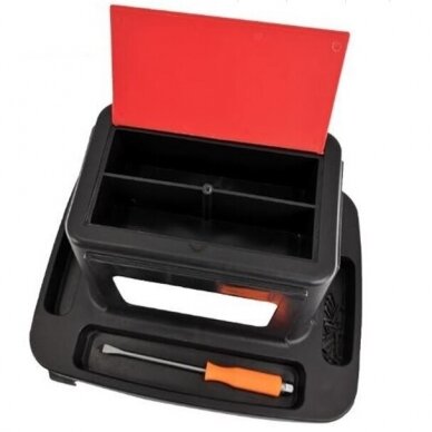 Kėdutė su ratukais, padėklu ir daiktadėže Essen tools W85025 2 Kėdutė su ratukais, padėklu ir daiktadėže Essen tools W85025 2
