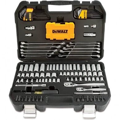 Įrankių komplektas DeWalt DWMT73802-1, 142 vnt. Įrankių komplektas DeWalt DWMT73802-1, 142 vnt.