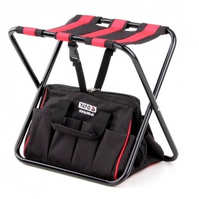 Įrankių krepšys Yato YT-7446 + sulankstoma kedė Įrankių krepšys Yato YT-7446 + sulankstoma kedė