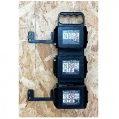 Akumuliatorių laikiklis su rankena StealthMounts BD-MK18-H-R-1, skirtas Makita 18V, (juodas) 2 Akumuliatorių laikiklis su rankena StealthMounts BD-MK18-H-R-1, skirtas Makita 18V, (juodas) 2