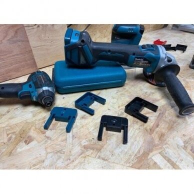 Įrankių laikikliai StealthMounts TM-MK18-BLU-4, skirti Makita 18V LXT, 4vnt (mėlyni) 2 Įrankių laikikliai StealthMounts TM-MK18-BLU-4, skirti Makita 18V LXT, 4vnt (mėlyni) 2