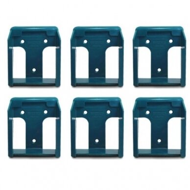 Akumuliatoriaus laikikliai StealthMounts BM-MK40-BLU-6, skirti Makita 40V XGT ®, 6 vnt. (mėlyni) 1 Akumuliatoriaus laikikliai StealthMounts BM-MK40-BLU-6, skirti Makita 40V XGT ®, 6 vnt. (mėlyni) 1