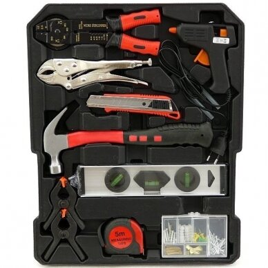 Įrankių rinkinys aliuminiame lagamine - terkšliniai raktai - su ratukais, 188 vnt. 3 Įrankių rinkinys aliuminiame lagamine - terkšliniai raktai - su ratukais, 188 vnt. 3