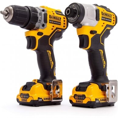 Įrankių rinkinys DeWalt DCK2110L2T-QW (DCD701 + DCF801), 12 V, 2x3.0 Ah 1 Įrankių rinkinys DeWalt DCK2110L2T-QW (DCD701 + DCF801), 12 V, 2x3.0 Ah 1