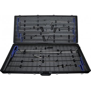 Įrankių rinkinys kėbulo įdubų / įlenkimų šalinimui | 23 vnt. (1642) Įrankių rinkinys kėbulo įdubų / įlenkimų šalinimui | 23 vnt. (1642)