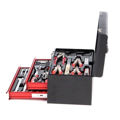 Įrankių rinkinys su metaline dėže ir stalčiais Yato 80 vnt. (YT-38951) 1 Įrankių rinkinys su metaline dėže ir stalčiais Yato 80 vnt. (YT-38951) 1