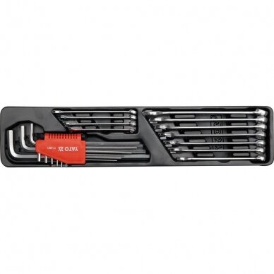Įrankių rinkinys su metaline dėže Yato YT-3895, 63vnt. 5