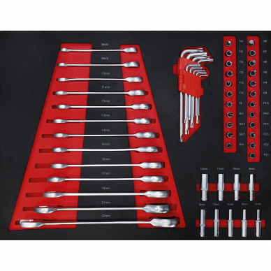 Įrankių spintelė ant ratukų BGS-technic, 6 stalčiai, 1 šoninės durys, 158 įrankiai 2 Įrankių spintelė ant ratukų BGS-technic, 6 stalčiai, 1 šoninės durys, 158 įrankiai 2