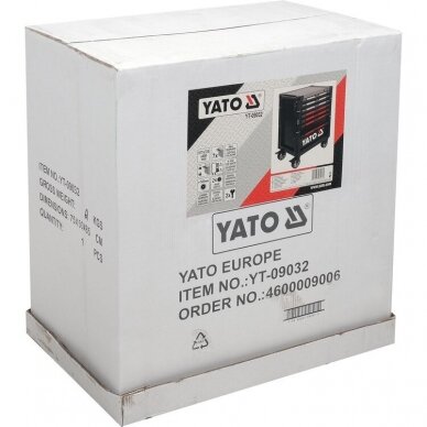 Įrankių spintelė ant ratukų Yato, 7 stalčiai 6 Įrankių spintelė ant ratukų Yato, 7 stalčiai 6