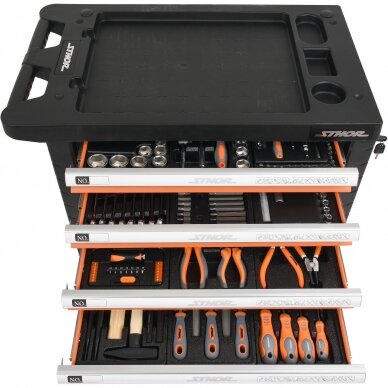 Įrankių spintelė Sthor 302 įrankiai, 6 stalčiai (58550) 4