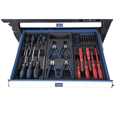 Įrankių spintelė - vežimėlis SCHEPPACH TW 1000 / TW1000 (7 stalčiai, 263 vnt.) 3 Įrankių spintelė - vežimėlis SCHEPPACH TW 1000 / TW1000 (7 stalčiai, 263 vnt.) 3