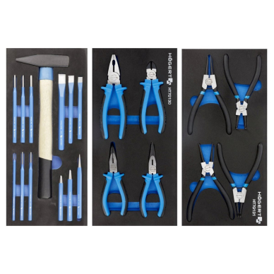 Įrankių vežimėlis 7 stalčių su 596 įrankiais 6