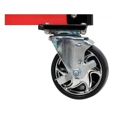 Įrankių vežimėlis ant ratukų | 3 lentynos (YT-55212) 2 Įrankių vežimėlis ant ratukų | 3 lentynos (YT-55212) 2