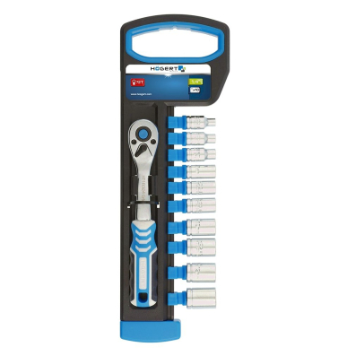 Įrankių komplektas 1/4 CrV, 11dalių HOEGERT HT1R334 Įrankių komplektas 1/4 CrV, 11dalių HOEGERT HT1R334