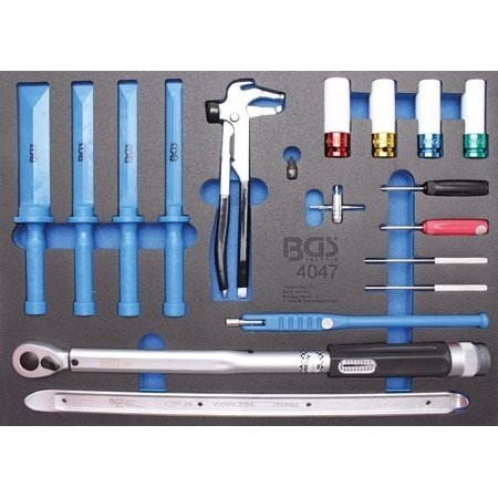 Įrankių spintelė su ratukais BGS-technic Profi Exclusive su 259 įrankiais 16