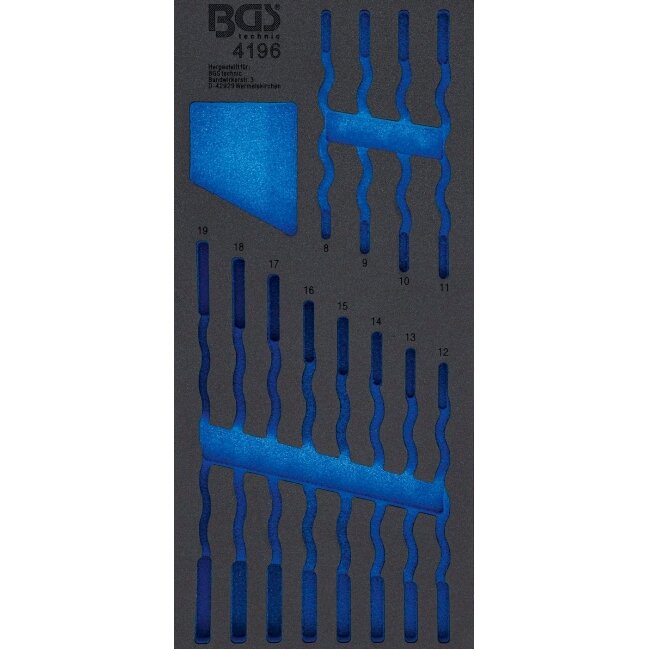 Įrankių dėklas 1/3 | tuščias | skirtas BGS 4196 (4196-1) Įrankių dėklas 1/3 | tuščias | skirtas BGS 4196 (4196-1)