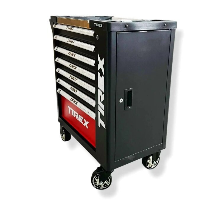 Įrankių spintelė ant ratukų | metalinis starviršis | su įrankiais | 7 stalčiai / 1 durelės | 298 įrankiai (H7002) 1 Įrankių spintelė ant ratukų | metalinis starviršis | su įrankiais | 7 stalčiai / 1 durelės | 298 įrankiai (H7002) 1