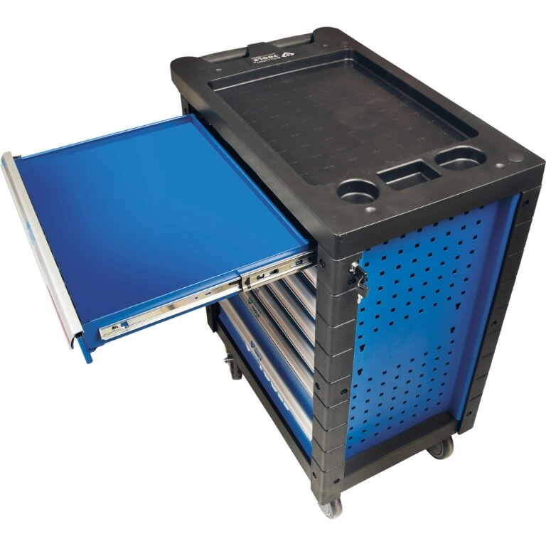 Įrankių vežimėlis Brilliant Tools su 7 stalčiais, (tuščias) 3 Įrankių vežimėlis Brilliant Tools su 7 stalčiais, (tuščias) 3