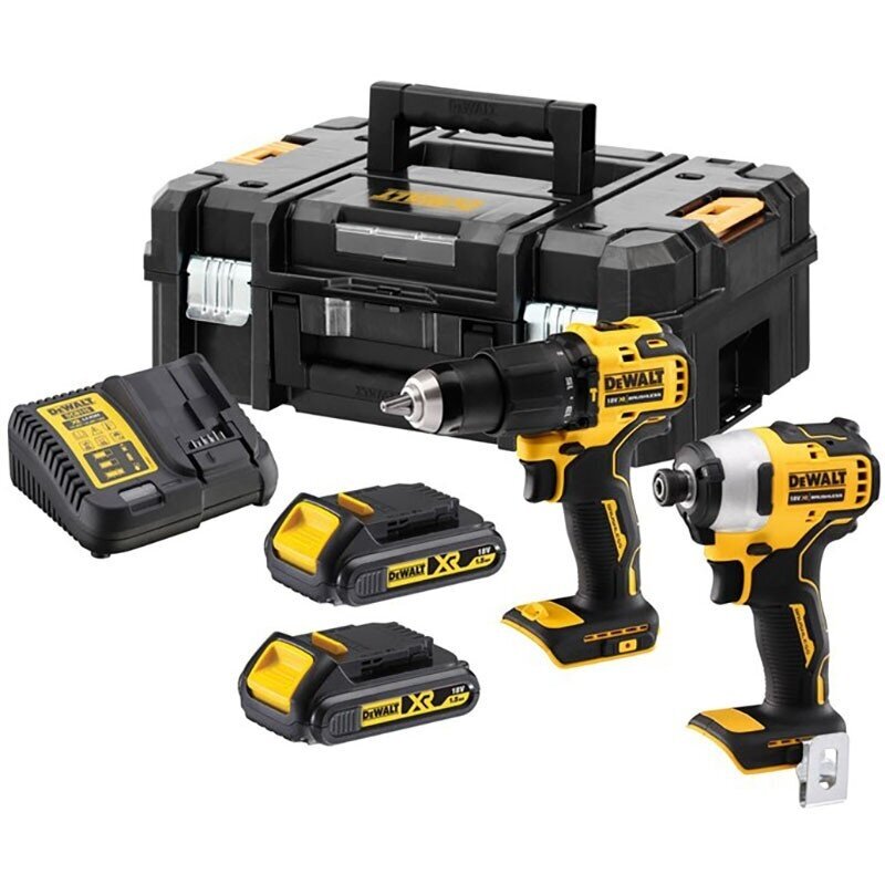 Įrankių komplektas DeWalt DCK2062S2T-QW (DCD709 + DCF809), 18 V, 2x1.5 Ah Įrankių komplektas DeWalt DCK2062S2T-QW (DCD709 + DCF809), 18 V, 2x1.5 Ah