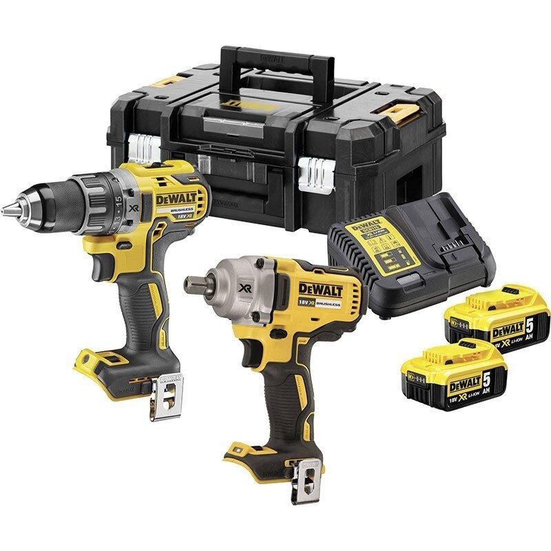 Įrankių rinkinys DeWalt DCK2077P2T-QW (DCD791 + DCF894), 18 V, 2x5.0 Ah Įrankių rinkinys DeWalt DCK2077P2T-QW (DCD791 + DCF894), 18 V, 2x5.0 Ah