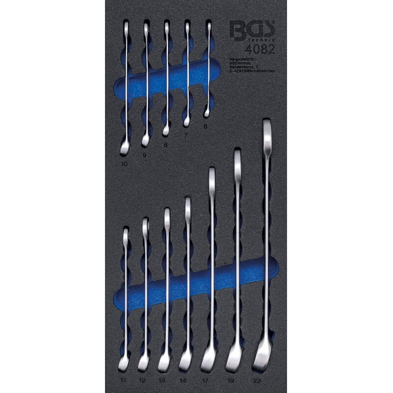 Įrankių dėklas 1/3: kombinuotų raktų rinkinys | 6 - 22 mm | 12 vnt. (4082) Įrankių dėklas 1/3: kombinuotų raktų rinkinys | 6 - 22 mm | 12 vnt. (4082)