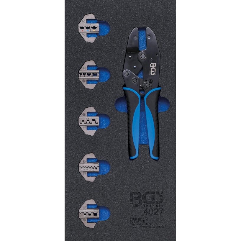 Įrankių dėklas 1/3: suspaudimo replės su 5 antgaliais | 11 vnt. (4027) Įrankių dėklas 1/3: suspaudimo replės su 5 antgaliais | 11 vnt. (4027)