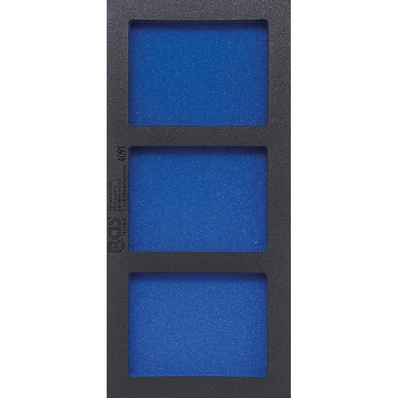 Įrankių dėklas 1/3, tuščias: 3 Sandėliavimo skyriai | 408 x 189 x 32 mm (4091)