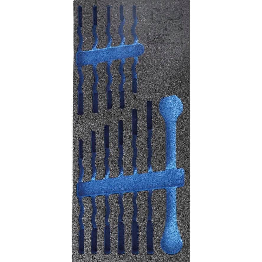 Įrankių dėklas 1/3, tuščias | 4128 pozicijai (4128-1)