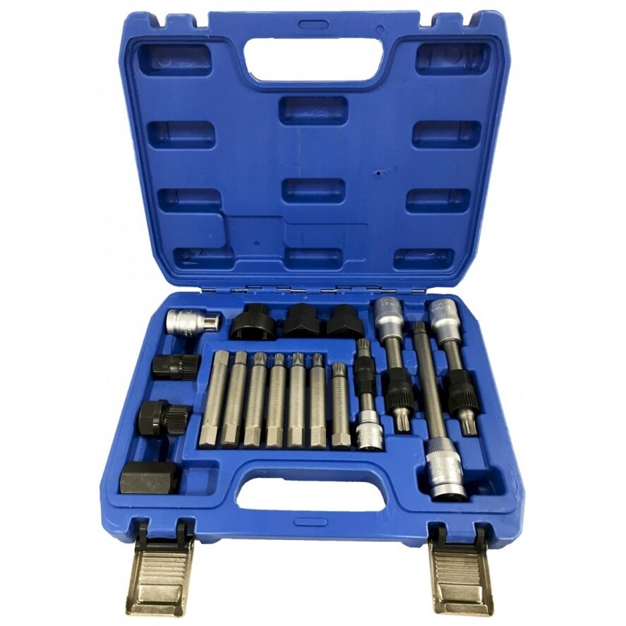 Įrankių rinkinys generatoriaus remontui | 18 vnt. (XC8721)