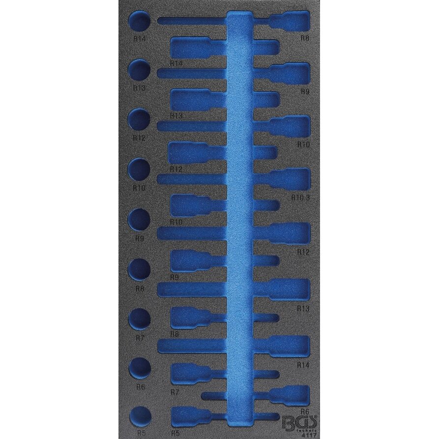 Įrankių dėklas 1/3, tuščias | 4117 pozicijai (4117-1) Įrankių dėklas 1/3, tuščias | 4117 pozicijai (4117-1)