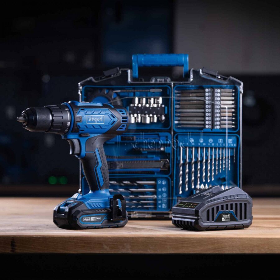 Įrankių dėklas C-DTB74/1-X su akumuliatoriniu suktuvu, Scheppach 1