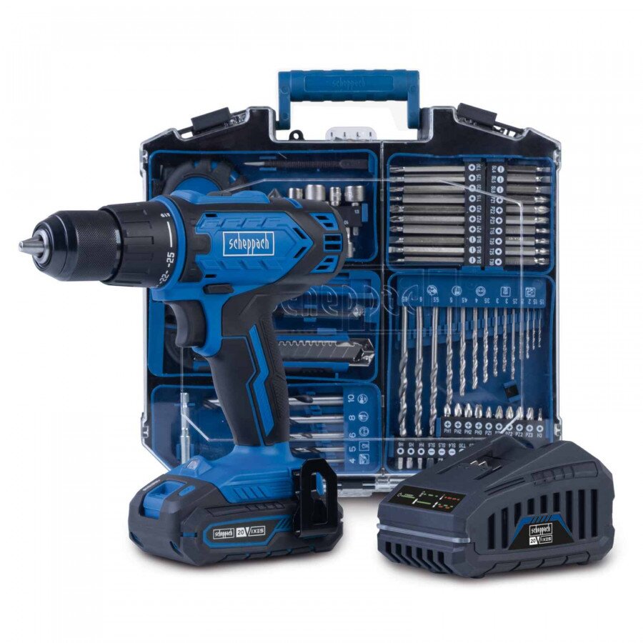 Įrankių dėklas C-DTB74/1-X su akumuliatoriniu suktuvu, Scheppach