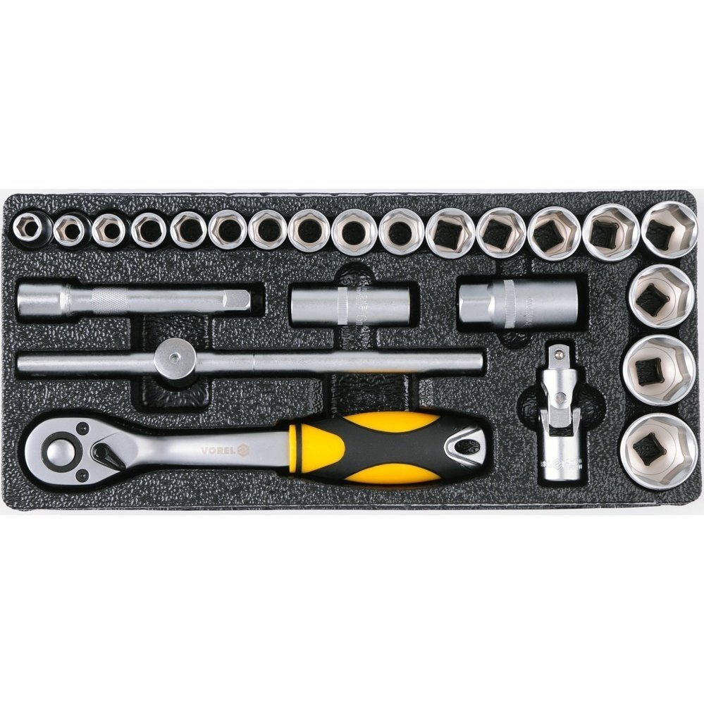 Įrankių spintelė Vorel 177 įrankiai, 6 stalčiai (58540) 10