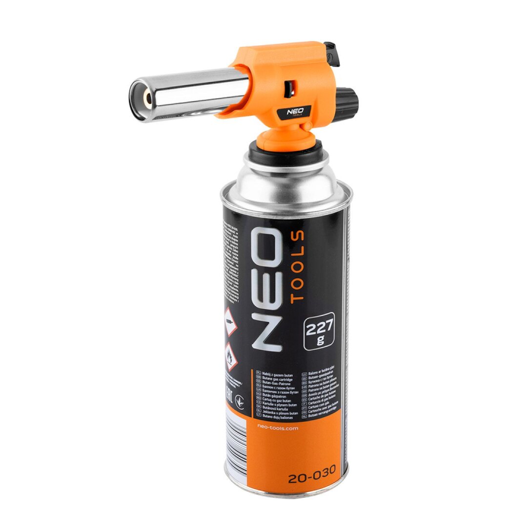 Įsikenkiamas dujų degiklis su pjezo, 360 laipsnių kampu 5