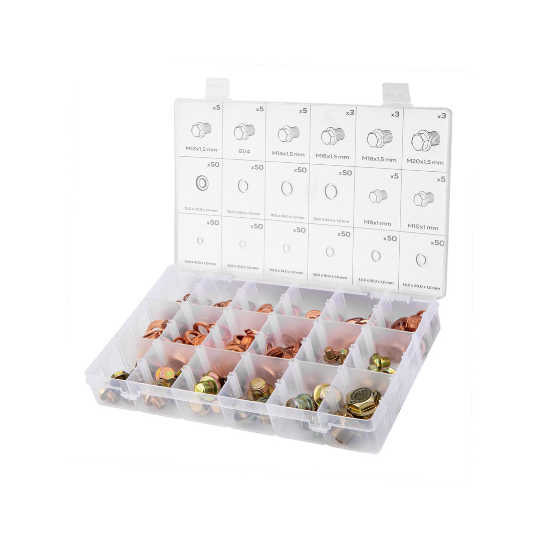 Išleidimo kamščiai ir varinės tarpinės, 534 vnt. 6 Išleidimo kamščiai ir varinės tarpinės, 534 vnt. 6