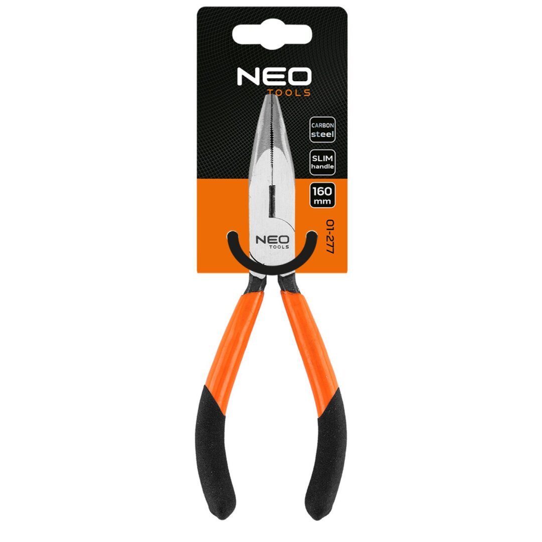 Išlenktos pailgos replės 160 mm 1