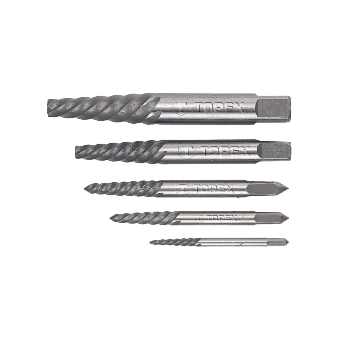 Išsukiklis nulūžusiems varžtams, komplekte 5 vnt. Išsukiklis nulūžusiems varžtams, komplekte 5 vnt.