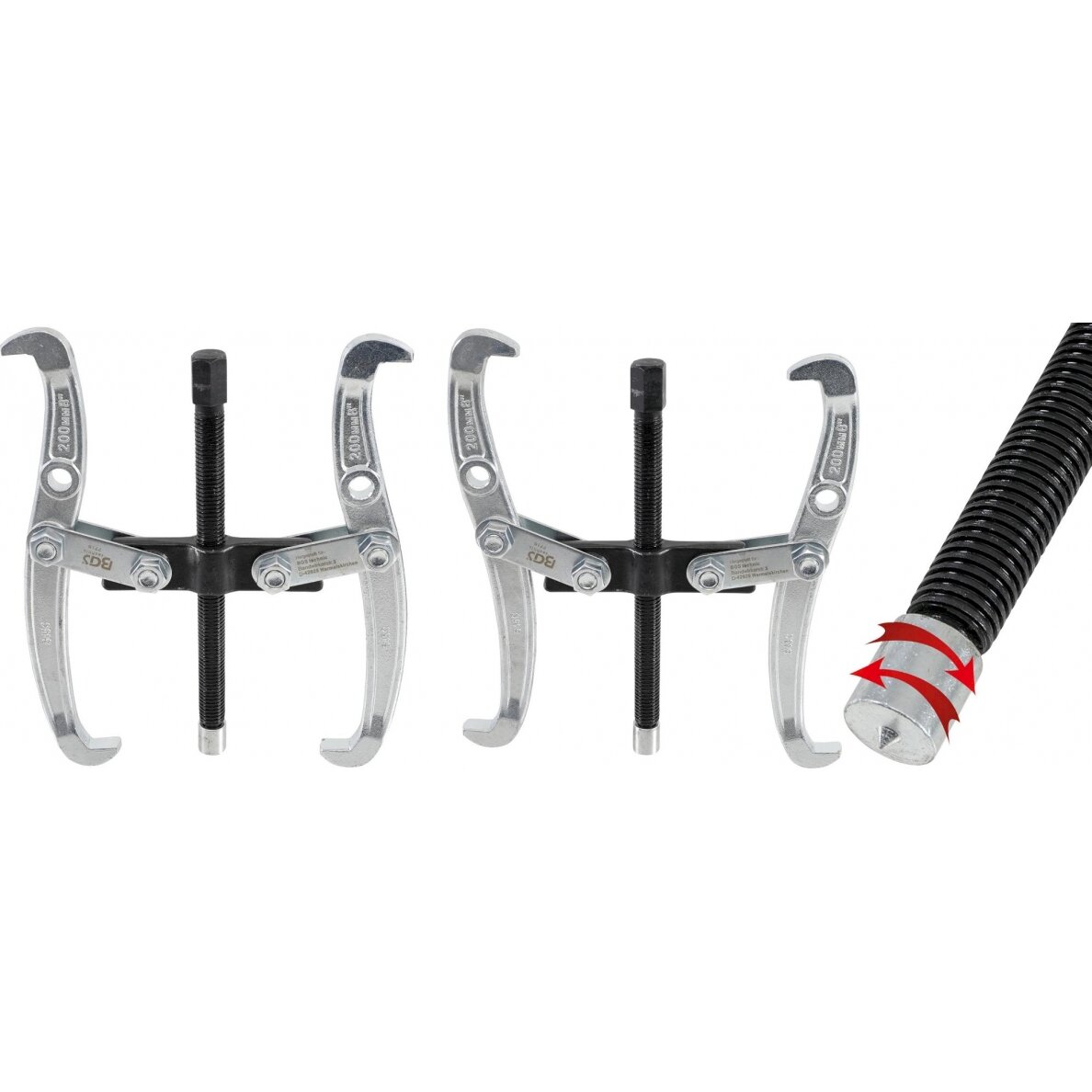 Išorinis / vidinis 2-kojis nuėmėjas | 40 - 225 mm (7718) Išorinis / vidinis 2-kojis nuėmėjas | 40 - 225 mm (7718)