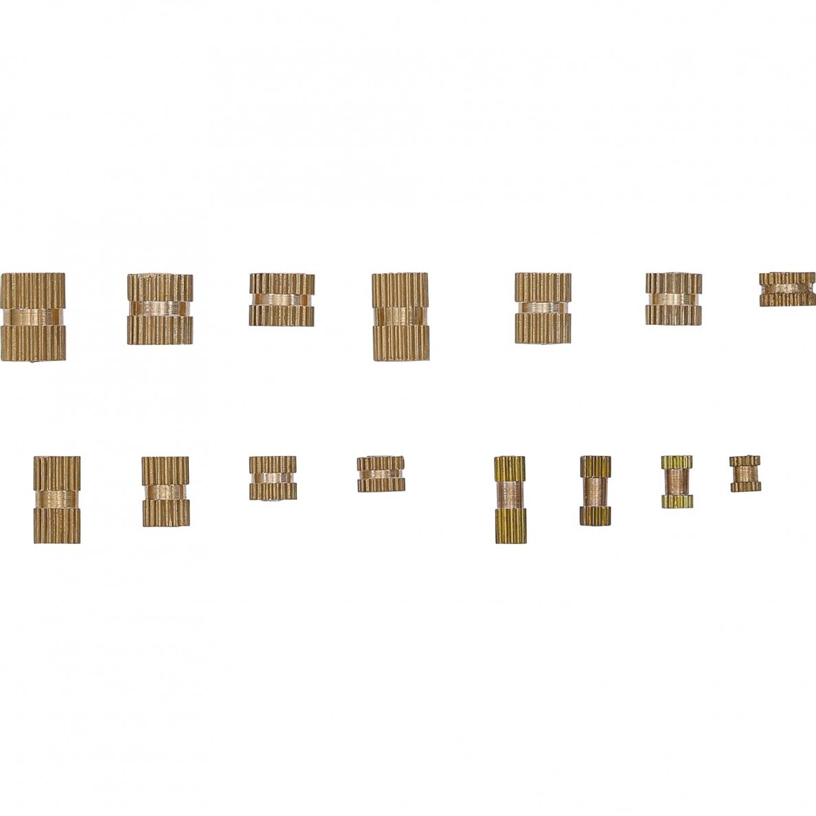 Įsukamų įdėklų / veržlių asortimentas | Žalvaris | 330 vnt. (85223) 1