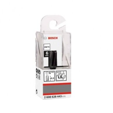 Išdrožų freza Bosch, 6 mm D1 12,7 mm, L19,5mm, G51mm 2608628443 1